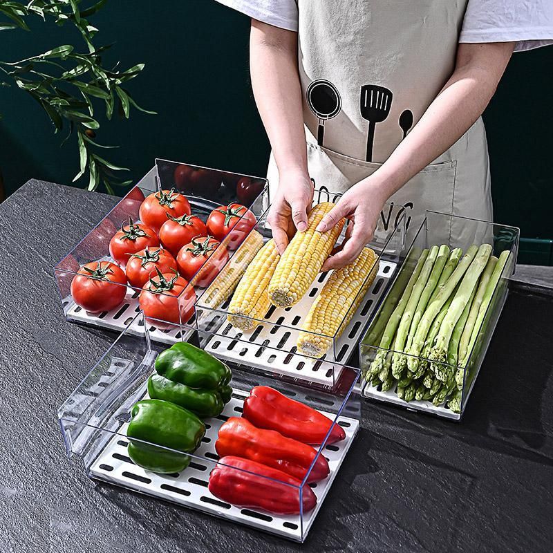 Kitchen Fridge Drawer Organiser Storage Boxes Refrigerator Storage Containers - 20cm — product image 12