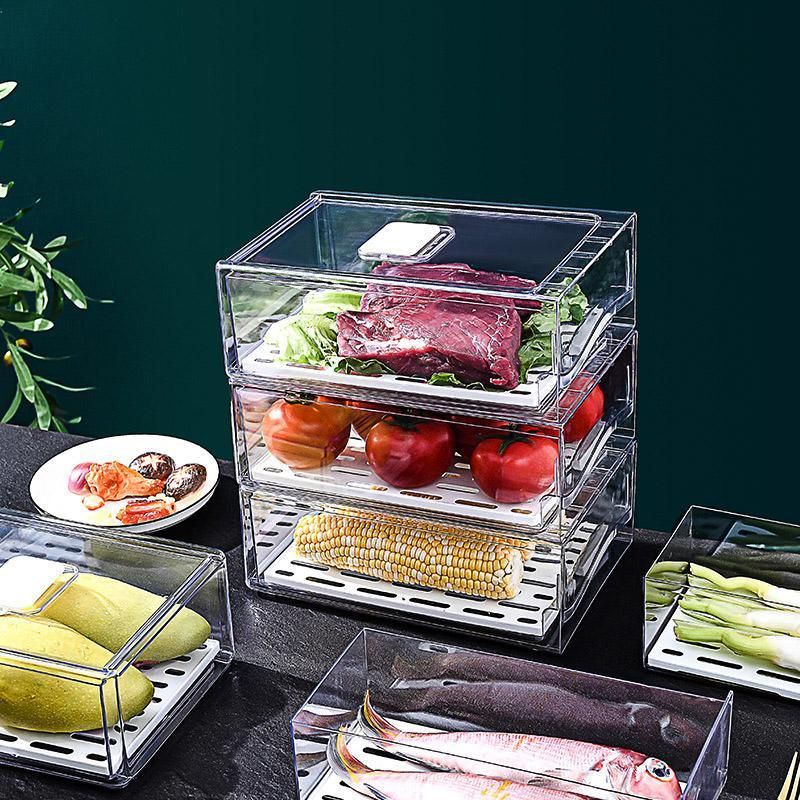 Kitchen Fridge Drawer Organiser Storage Boxes Refrigerator Storage Containers - 20cm — product image 13