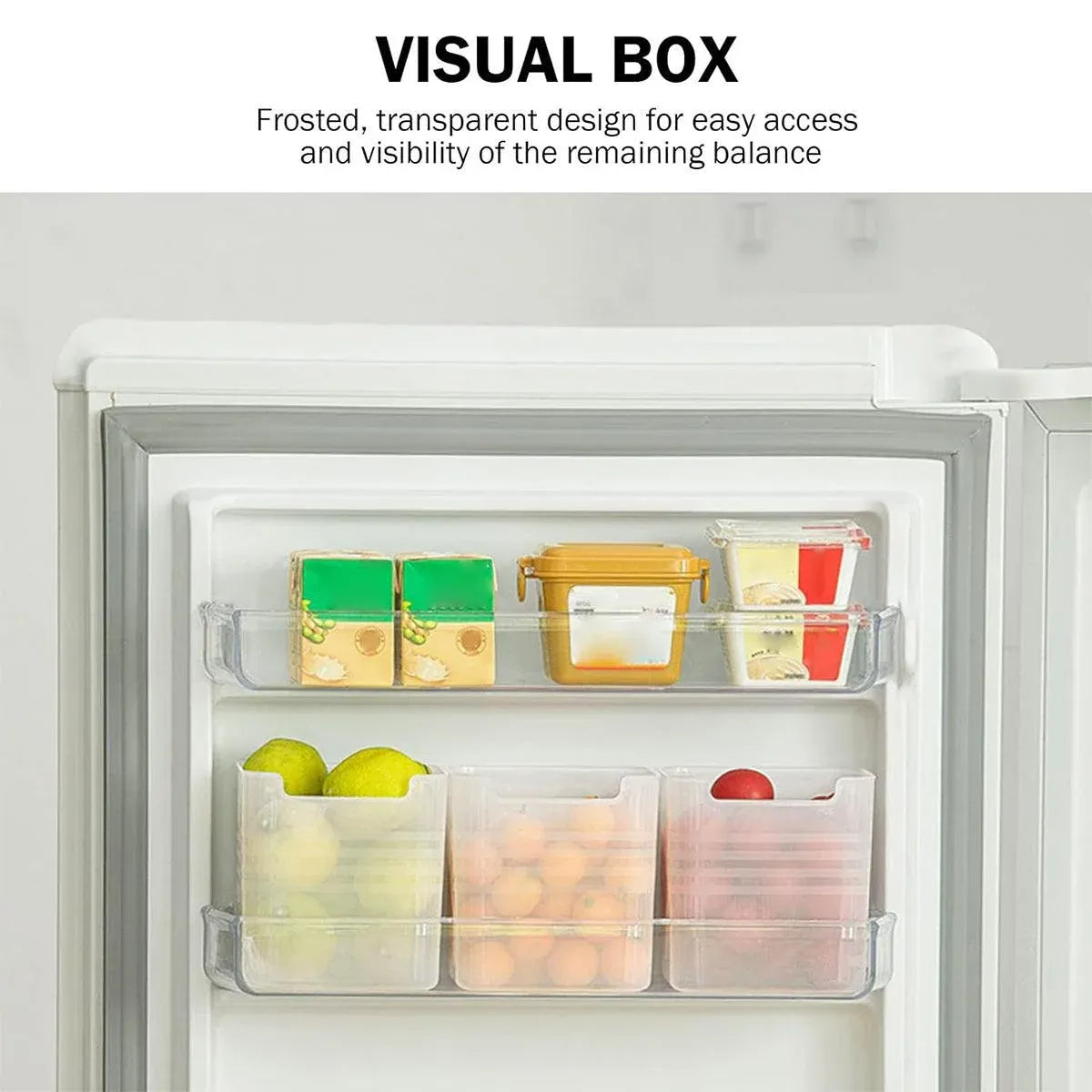 6-Piece Clear Fridge Storage Box Set — product image 7