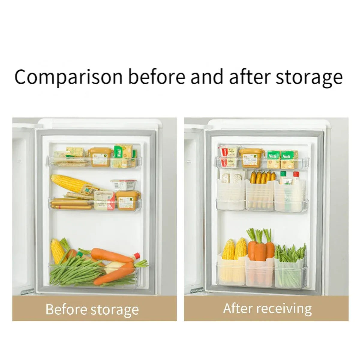 6-Piece Clear Fridge Storage Box Set — product image 8