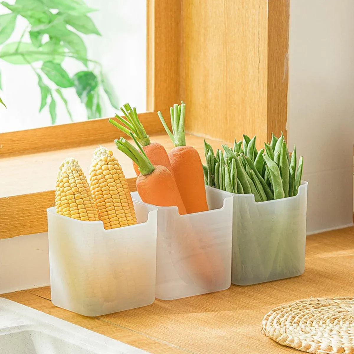 6-Piece Clear Fridge Storage Box Set — product image 10