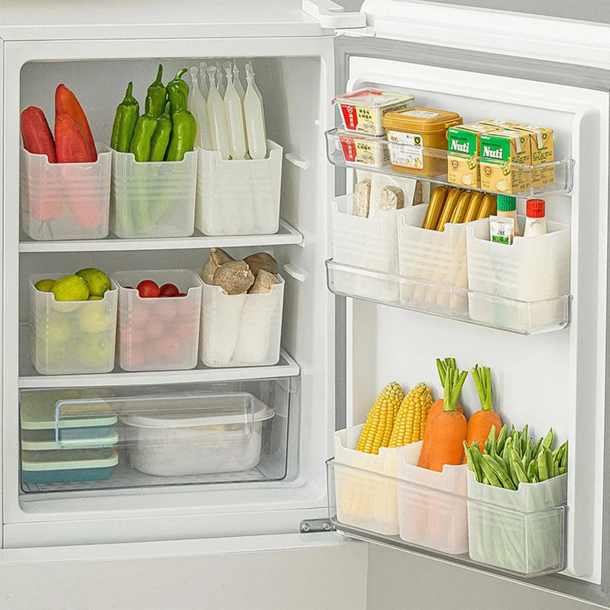 6-Piece Clear Fridge Storage Box Set — product image 12