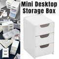 Mini Desktop Organiser Box Portable Storage Box for Office Home Desk Accessories
