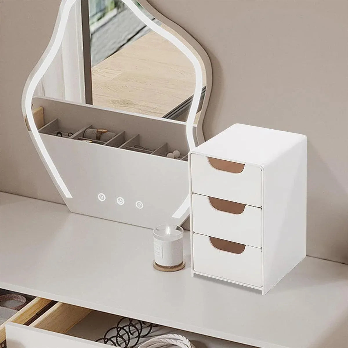 Mini Desktop Organiser Box Portable Storage Box for Office Home Desk Accessories — product photo 10