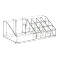 Desktop Transparent Storage Organizer Box Multi-Compartment Display Rack Holder - 16 grids — product image 1