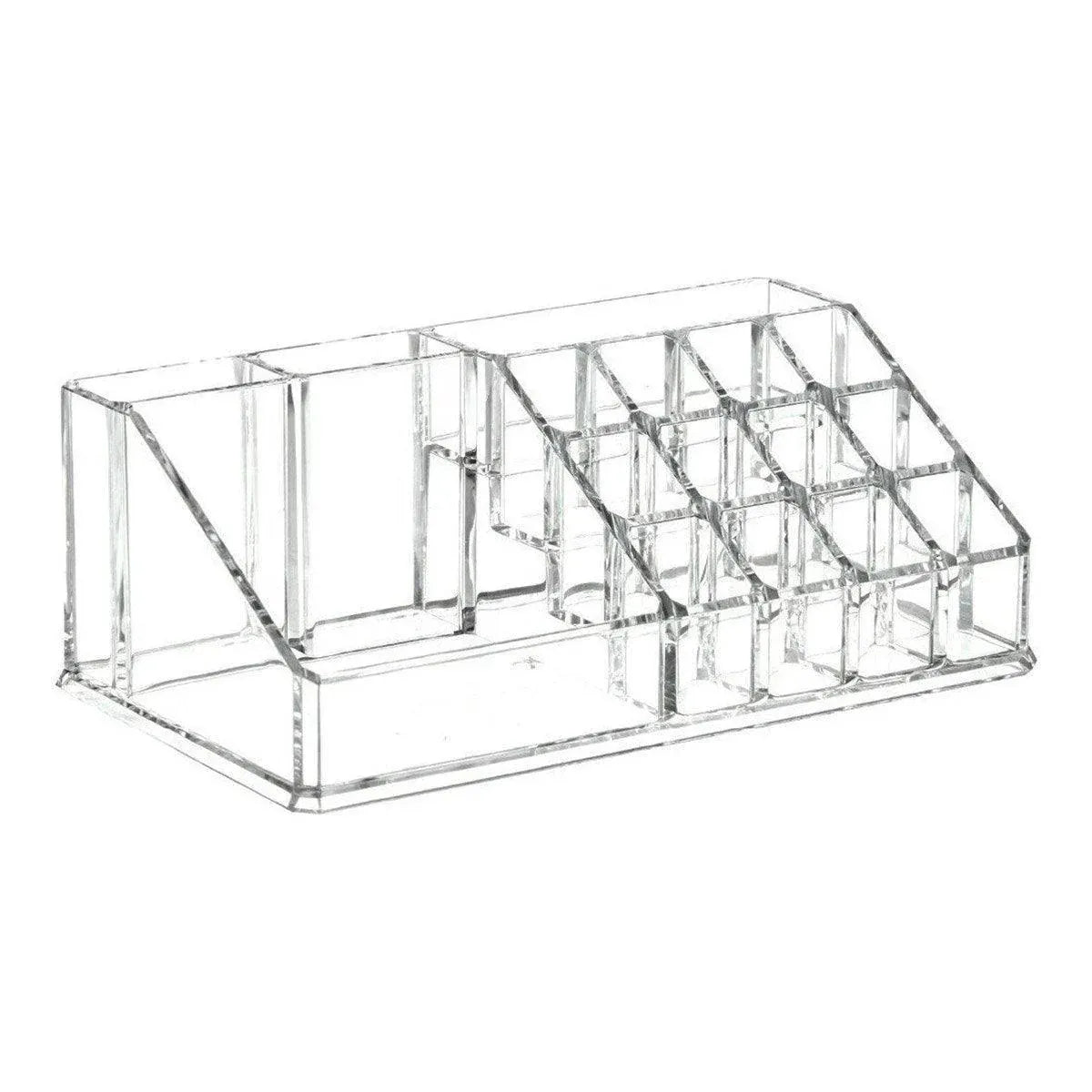 Desktop Transparent Storage Organizer Box Multi-Compartment Display Rack Holder - 16 grids — product image 1