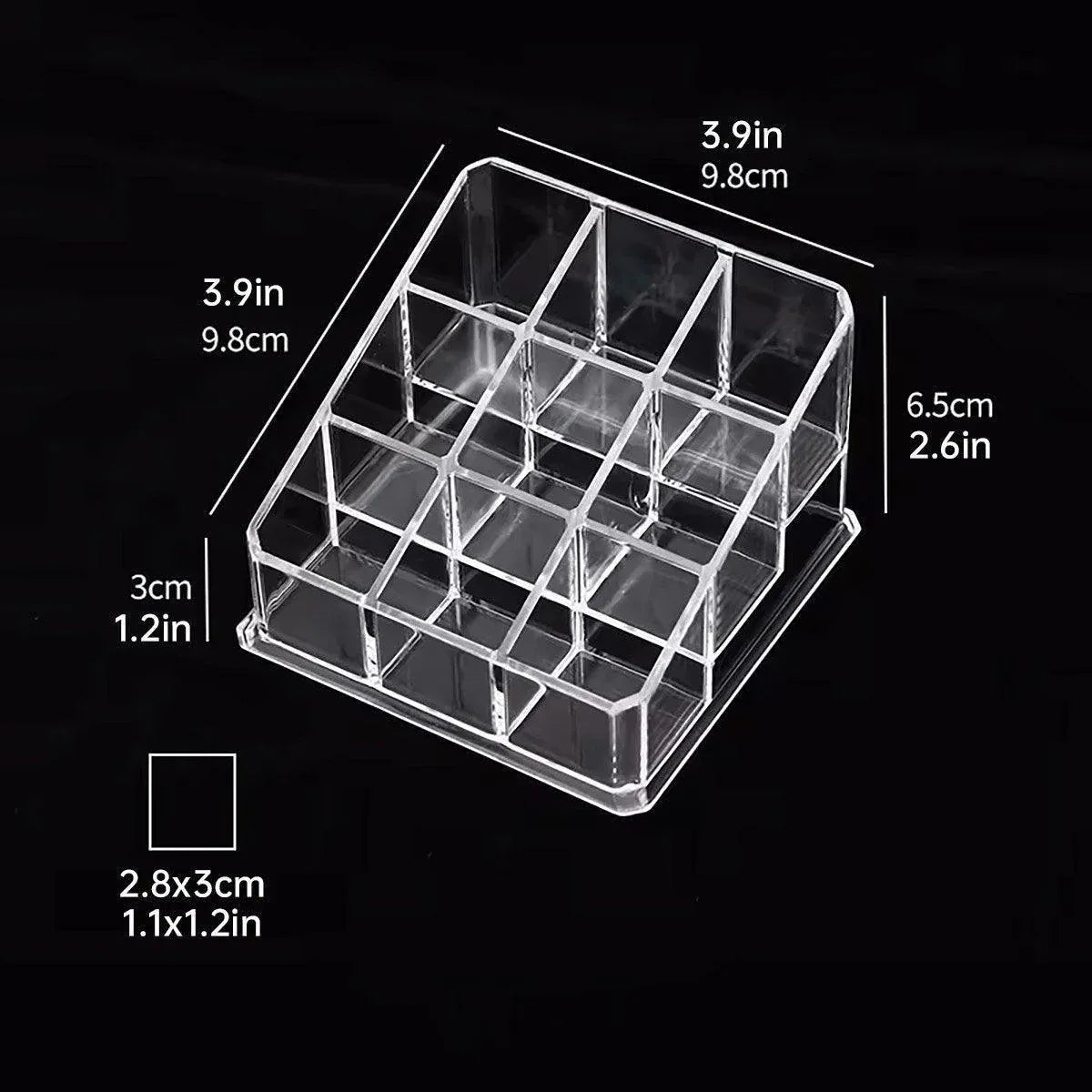 Desktop Transparent Storage Organizer Box Multi-Compartment Display Rack Holder - 16 grids — product image 6
