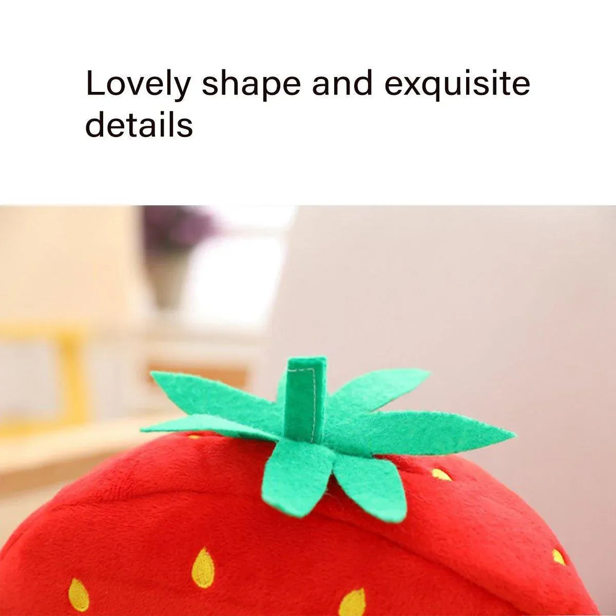 Plush Strawberry Pet Costume Hat – supplier product photograph 5 of 13