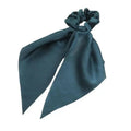 Chiffon Ponytail Scarf Bow Elastic Hair Rope Tie Scrunchies Ribbon Hair Bands - Green