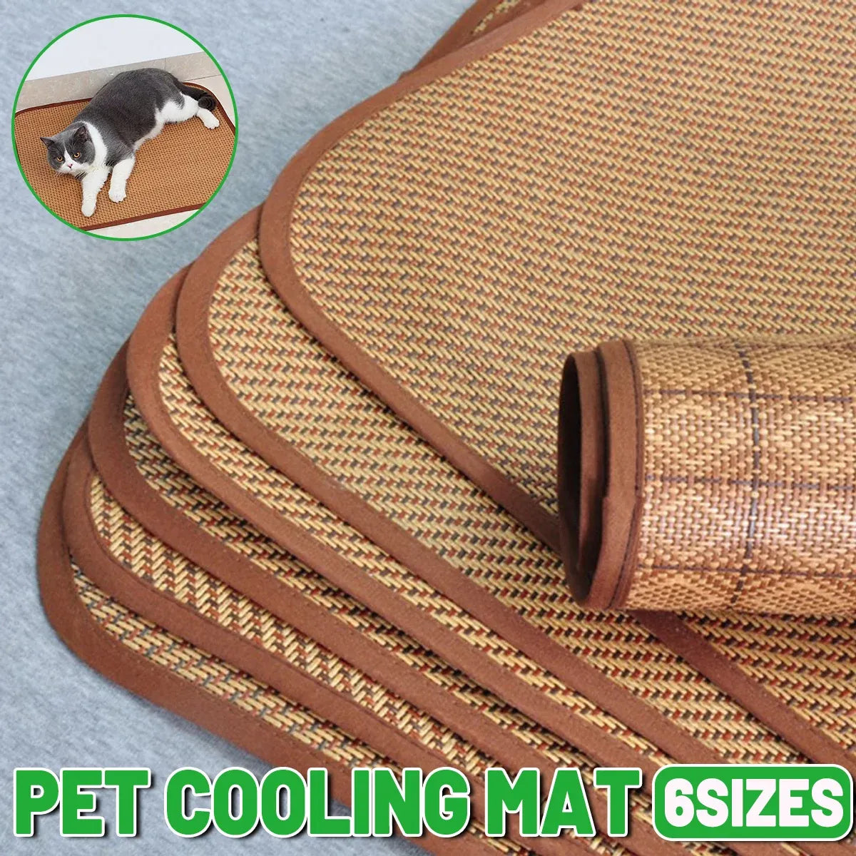 Breathable Woven Pet Cooling Mat – 30 × 45 cm, 1 Piece