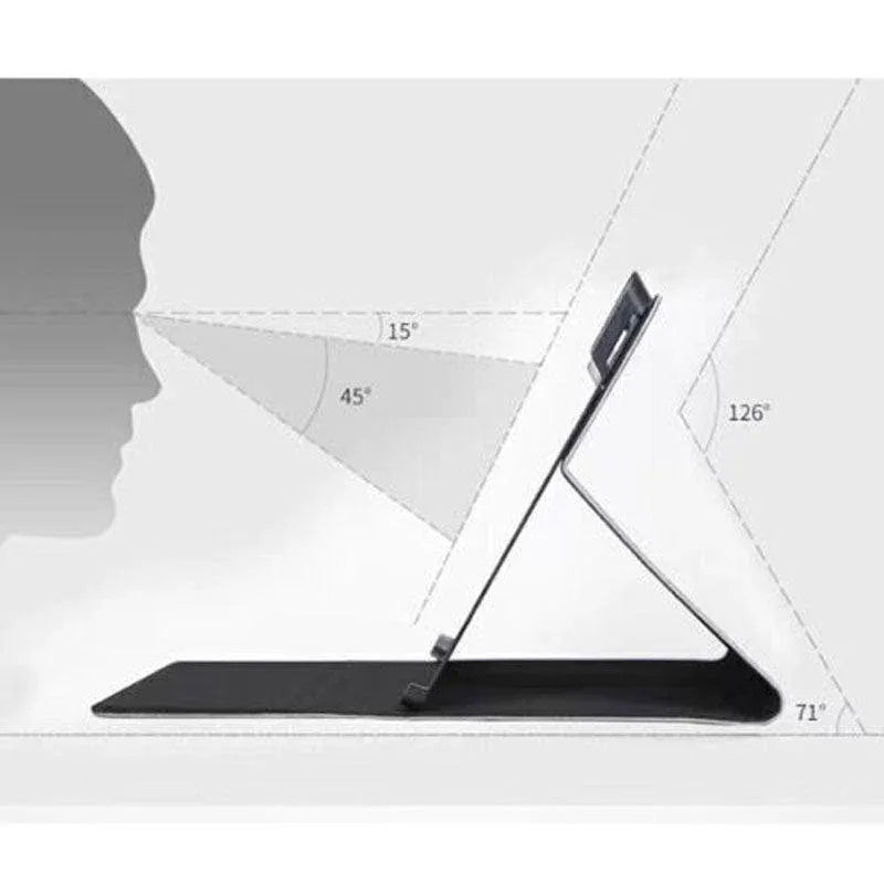 Premium Leather Case Cover Protector For Microsoft Surface Pro 8 - Black