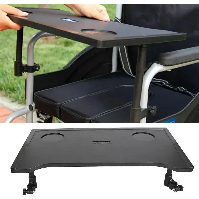Wheelchair Dining Tray with Two Cup Holders – Plastic, 52.9cm
