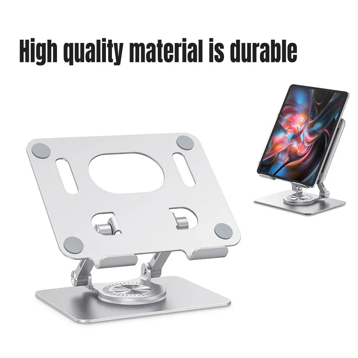 Mobile Phone Tablet Stand 360 Degree Rotating Holder Adjustable Desk Bracket