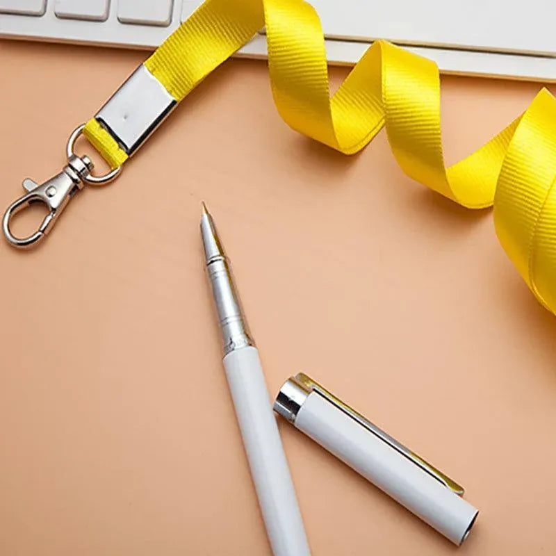 Neck Strap with Clip for ID Badge Name Tag Card Holder Lanyard - Grass Green — product photo 7