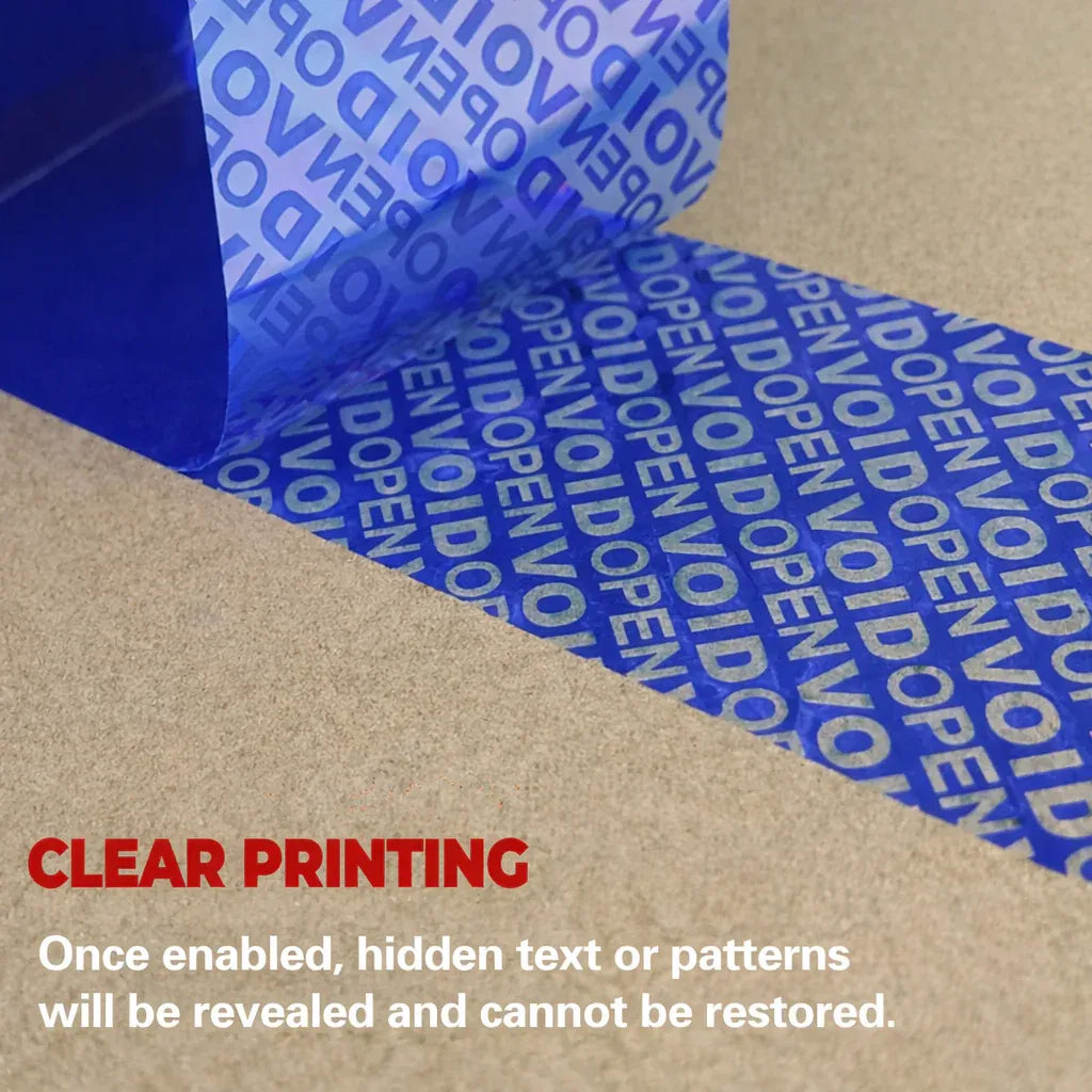 Blue VOID Tamper Evident Sealing Tape for Cartons Documents and Parcels - 5cm — product photo 6