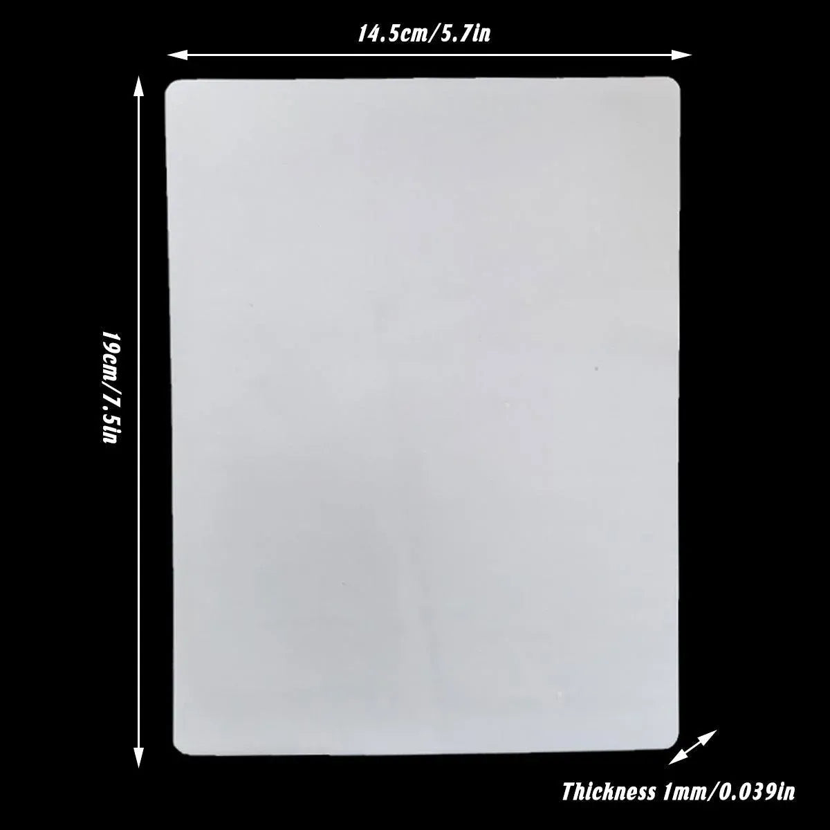 5-Piece Blank Tattoo Practice Skin Pack, White — product photo 3