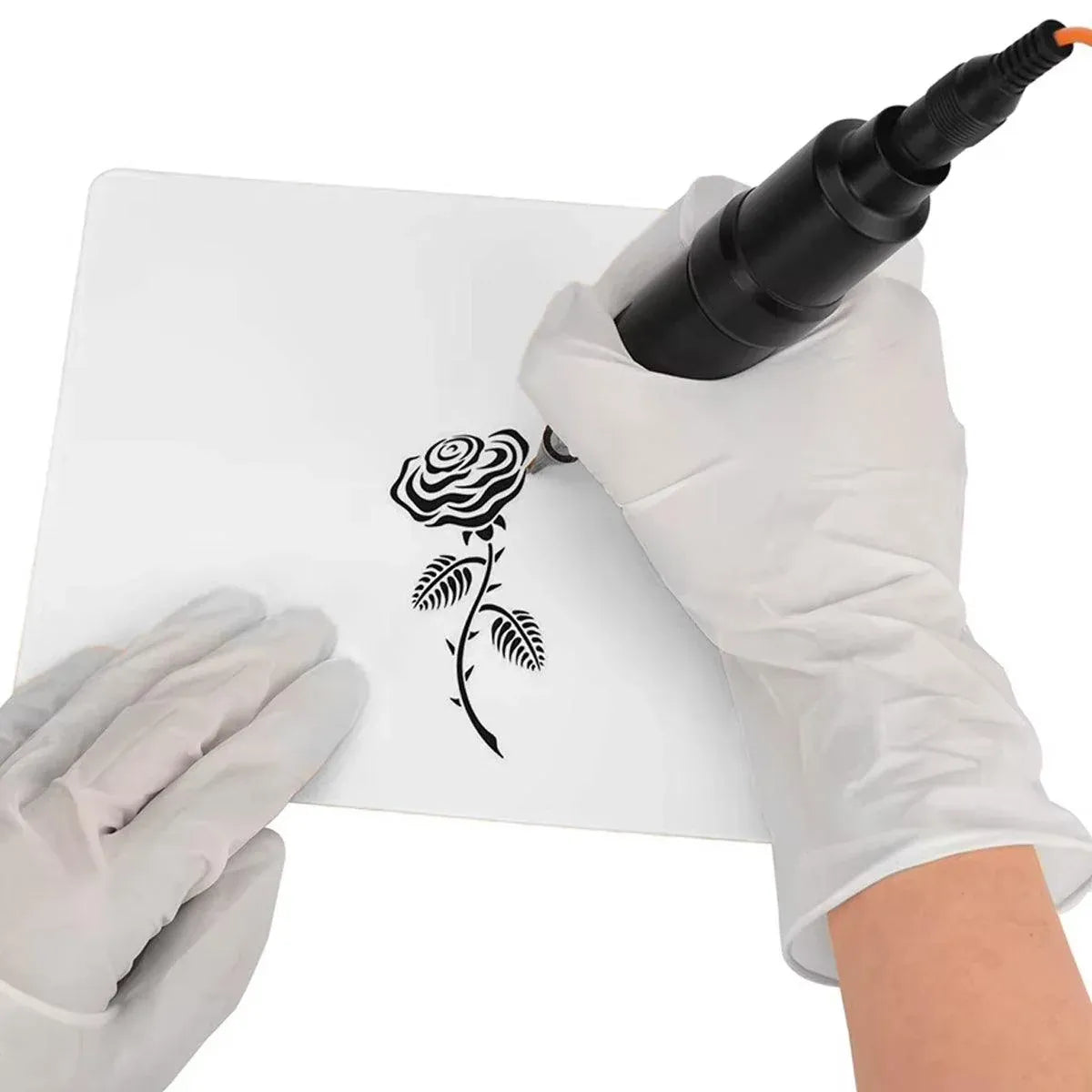 5-Piece Blank Tattoo Practice Skin Pack, White — product photo 11