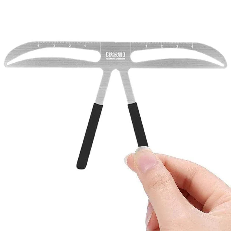 Brow Stencil Shaper Tattoo Eyebrow Kit Ruler 3D Balance Template Makeup Tool Au - #01 Akinami Eyebrow — product photo 5