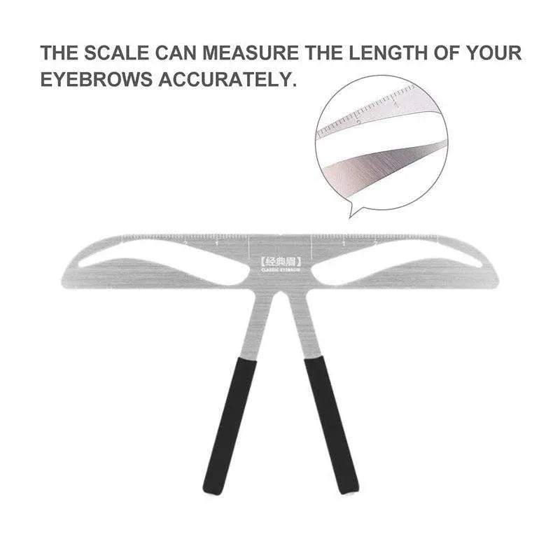 Brow Stencil Shaper Tattoo Eyebrow Kit Ruler 3D Balance Template Makeup Tool Au - #01 Akinami Eyebrow — product photo 9