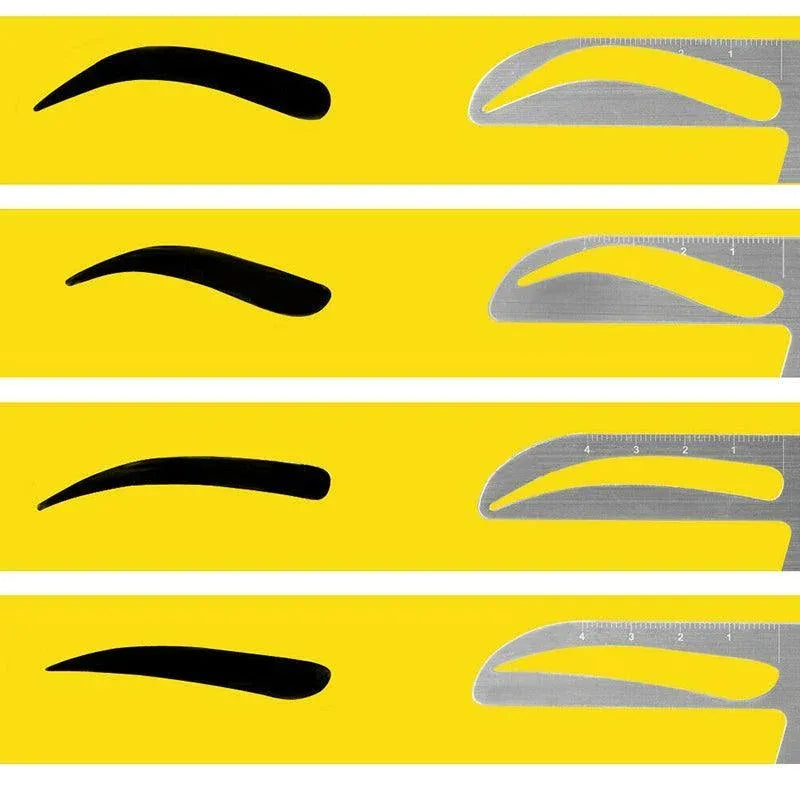 Brow Stencil Shaper Tattoo Eyebrow Kit Ruler 3D Balance Template Makeup Tool Au - #01 Akinami Eyebrow — product photo 12