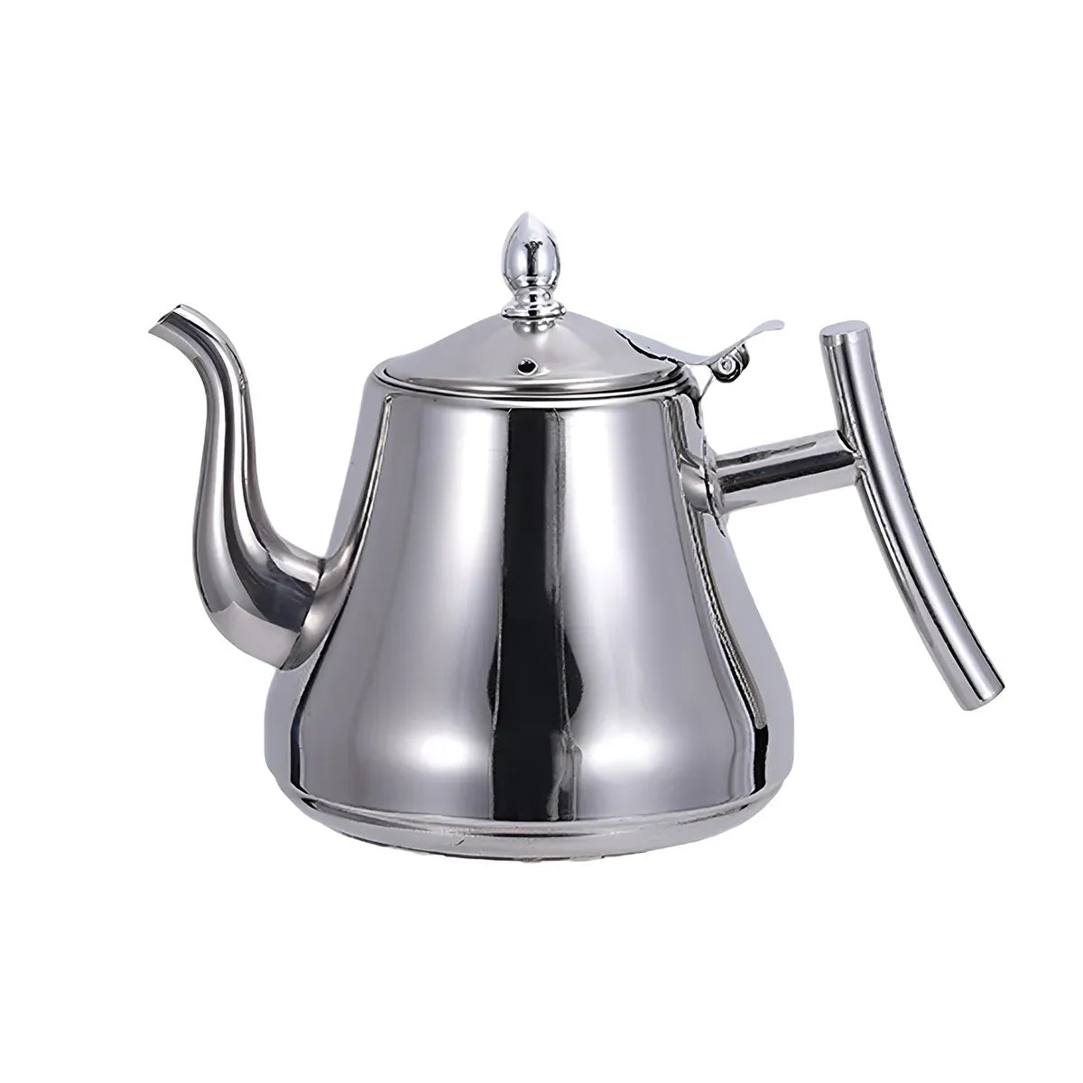 1 L Stainless Steel Teapot with Fine-Mesh Strainer