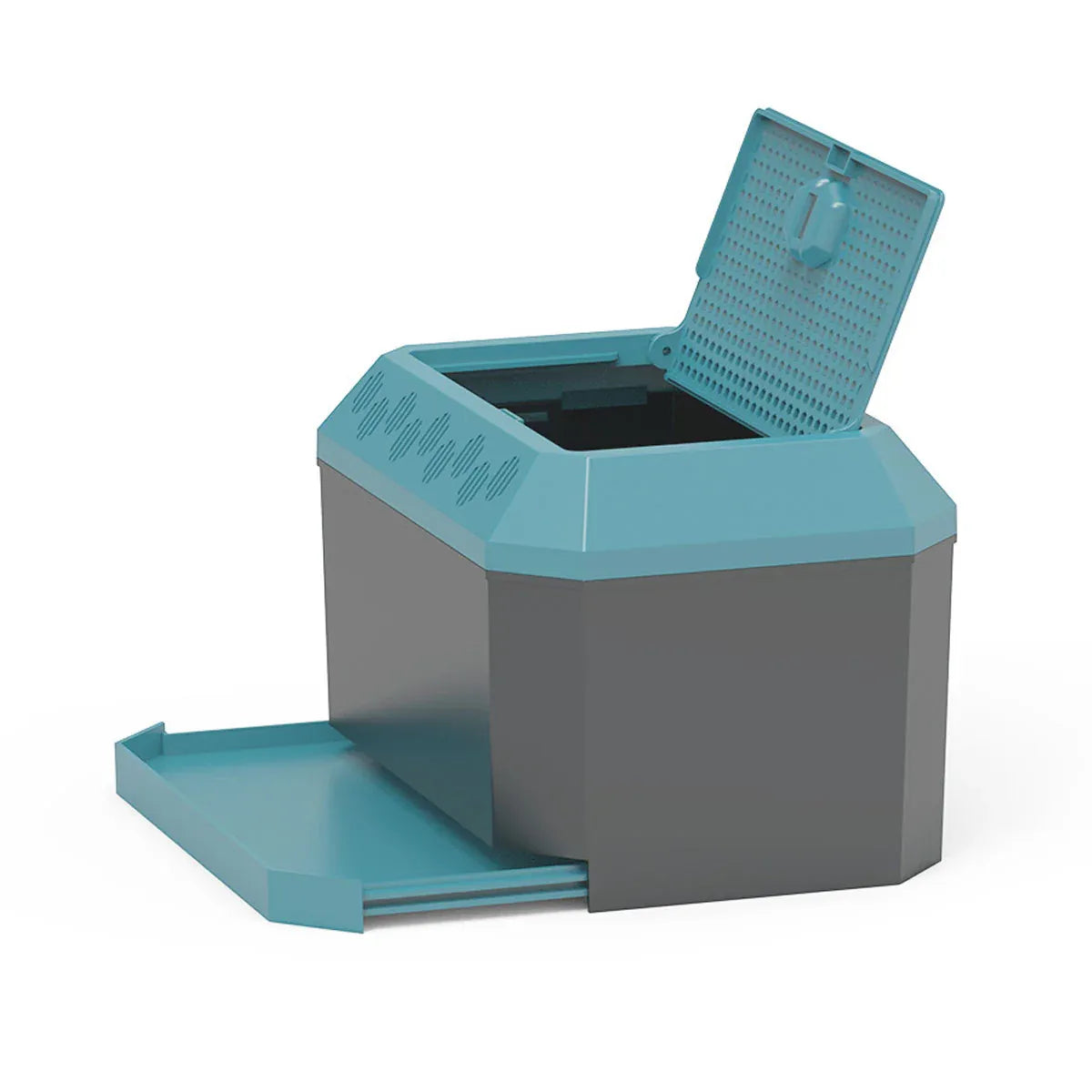 Ventilated Feeder-Insect Breeding Habitat with Tray - Blue, 21.4 cm