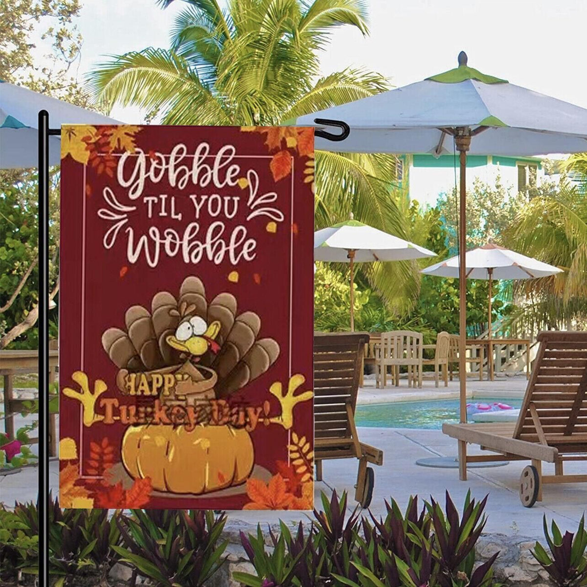 Christmas Garden Flag Double Sided Outdoor - Christmas1