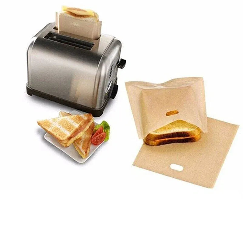 10-50Pcs Reusable Gluten-Free Toaster Bags for Sandwich Toasting - 10PCS — product photo 4