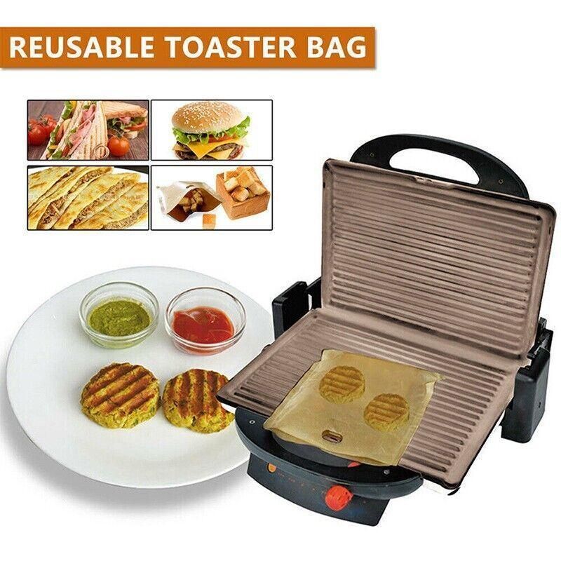 10-50Pcs Reusable Gluten-Free Toaster Bags for Sandwich Toasting - 10PCS — product photo 5