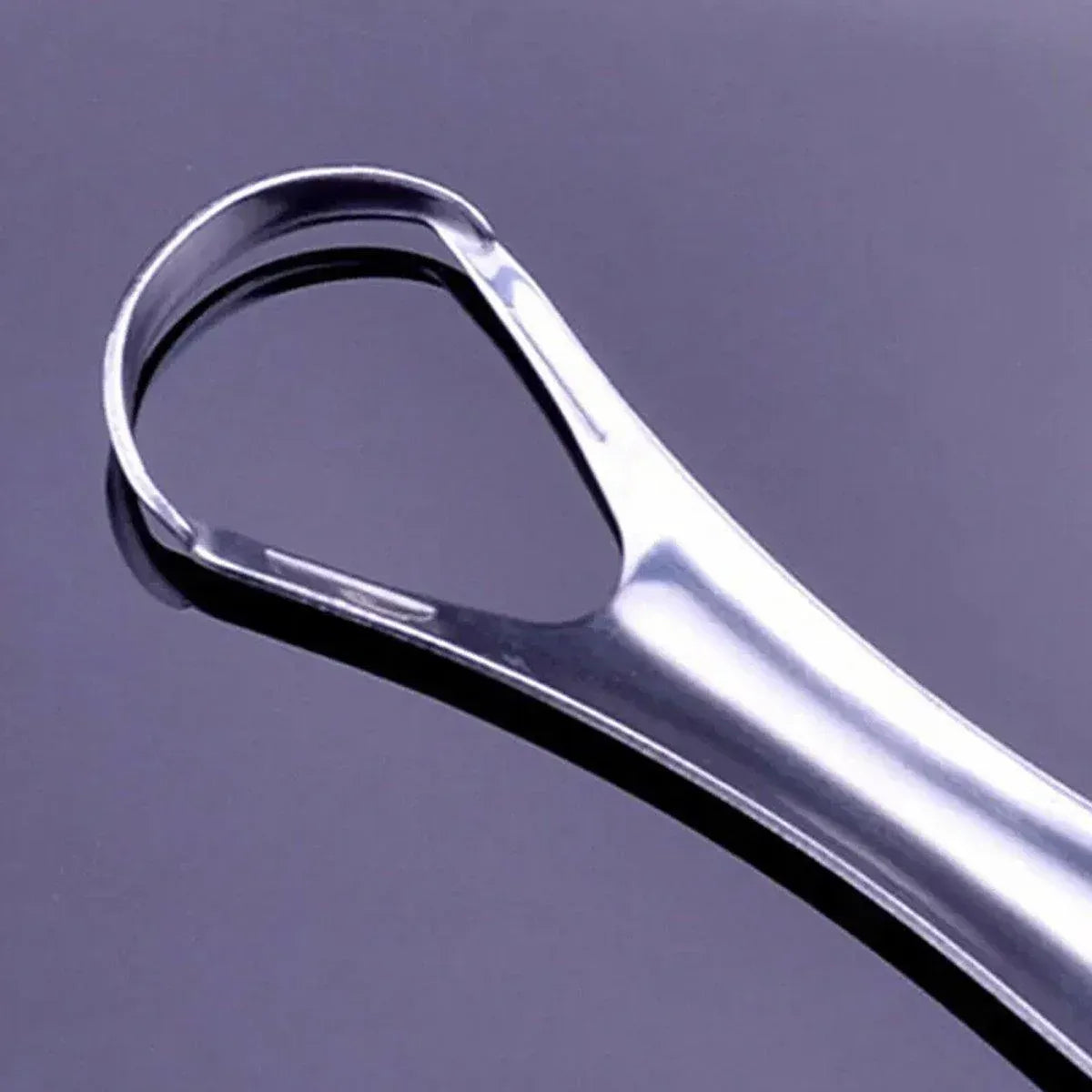2pcs Stainless Steel Tongue Scraper Oral Tools Tongue Coating Cleaner Device