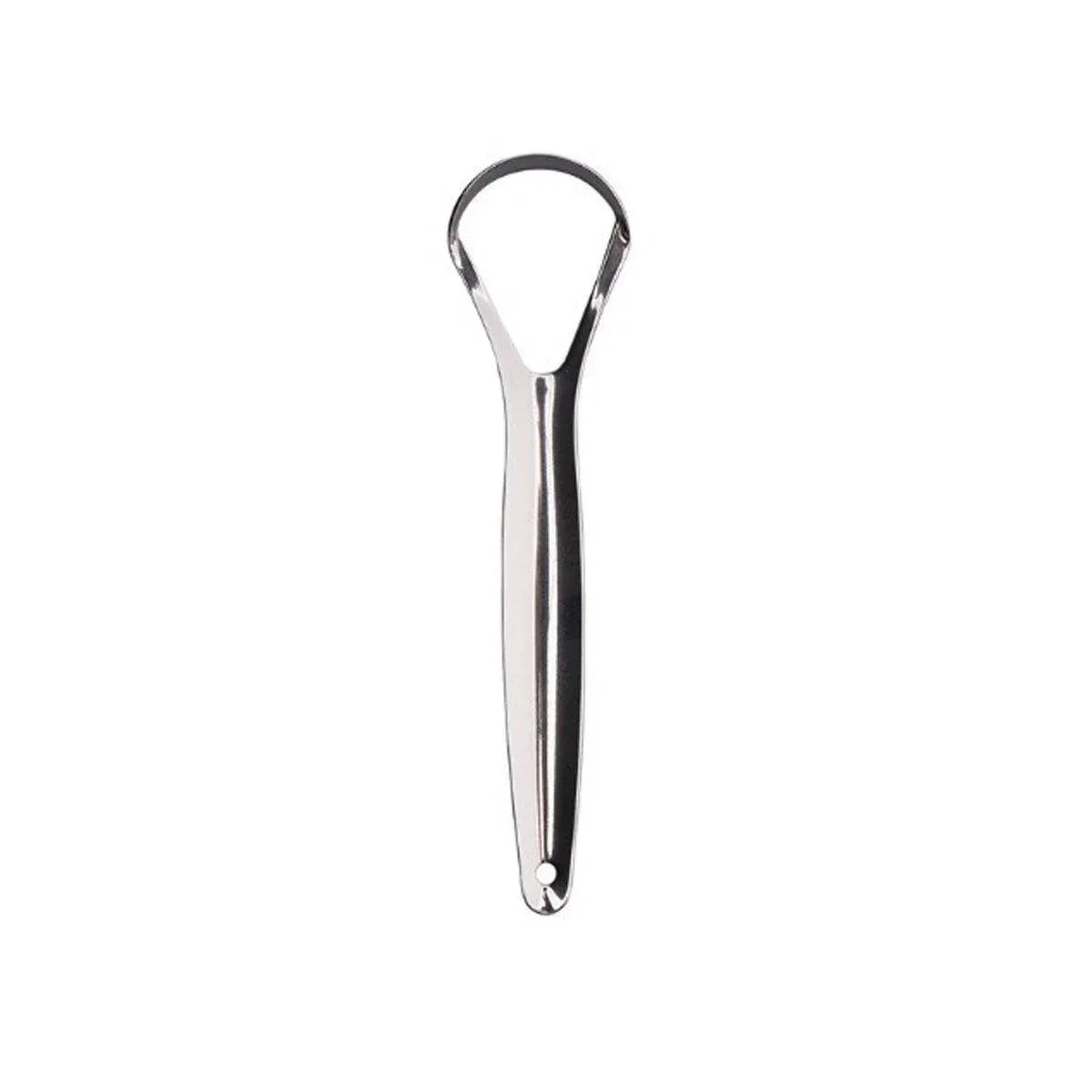 2pcs Stainless Steel Tongue Scraper Oral Tools Tongue Coating Cleaner Device