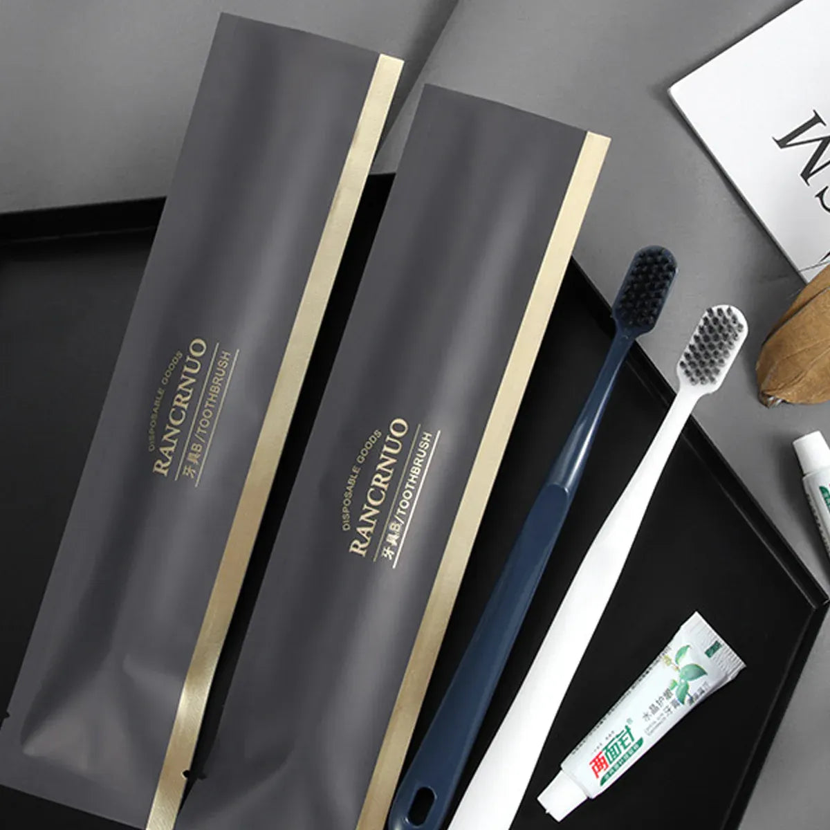 Hotel Supplies Toiletries Travel Size Shampoo Soap Disposable Bath Room Bathroom - Toothbrush