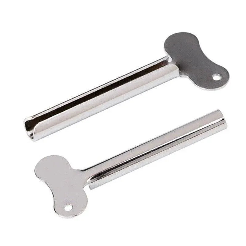 4X Stainless Steel Tube Toothpaste Squeezer Easy Key Dispenser Rolling Holder Au