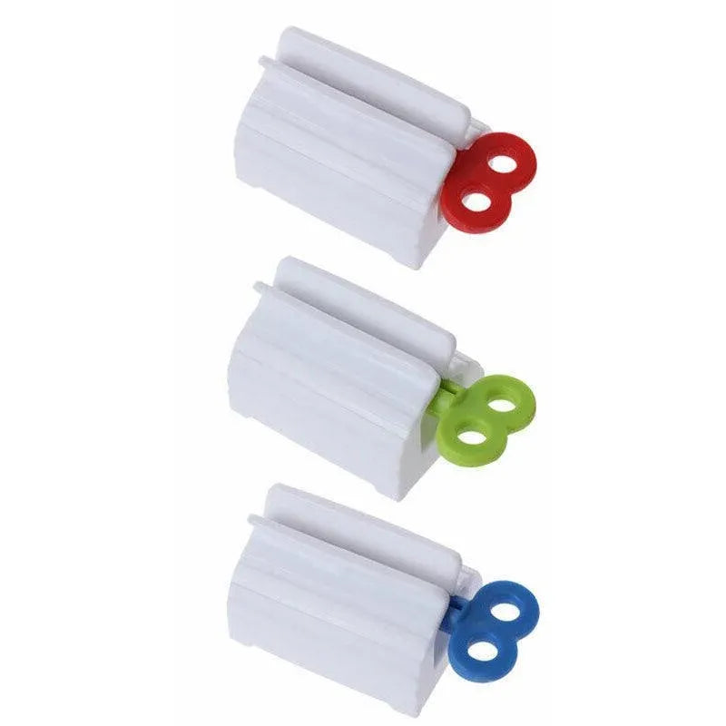 3X Toothpaste Squeezer Bathroom Tube Easy Stand Dispenser Rolling Holder Seat
