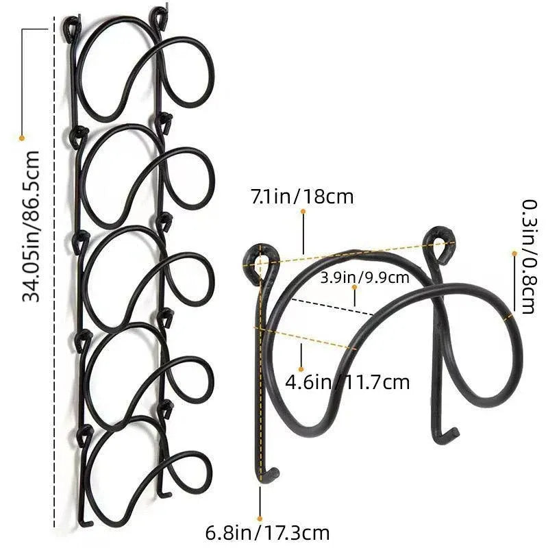 Multifunctional Wall Mounted Bathroom Storage Rack Multi Layer Towel and Wine — product image 3 of 13