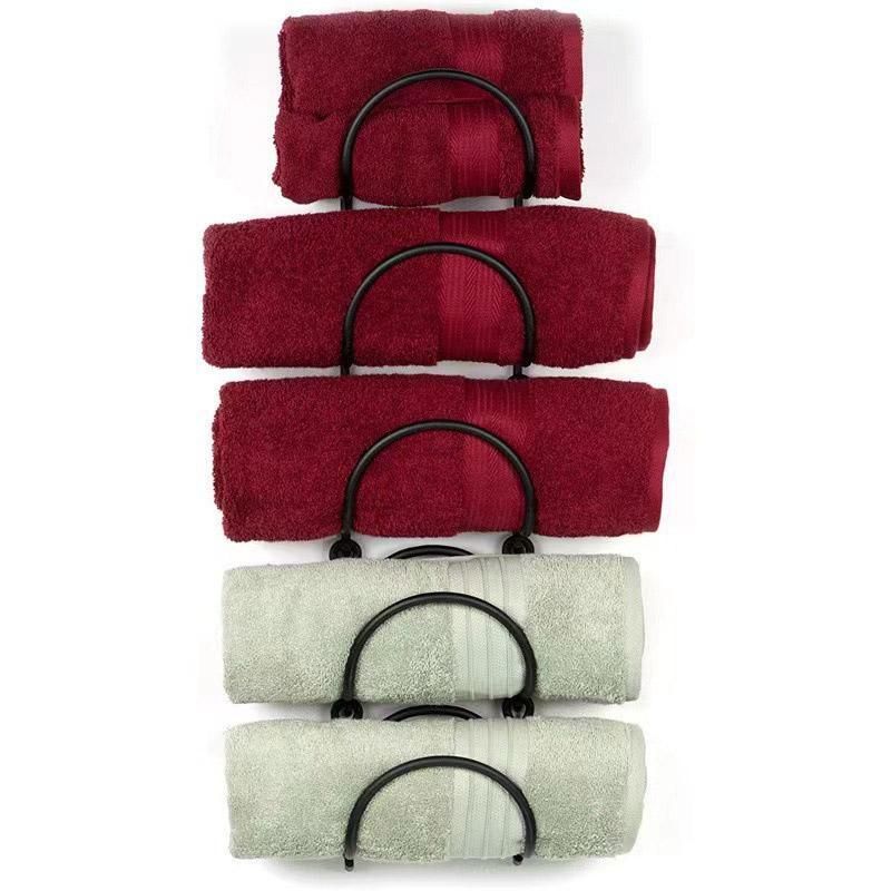 Multifunctional Wall Mounted Bathroom Storage Rack Multi Layer Towel and Wine — product image 8 of 13