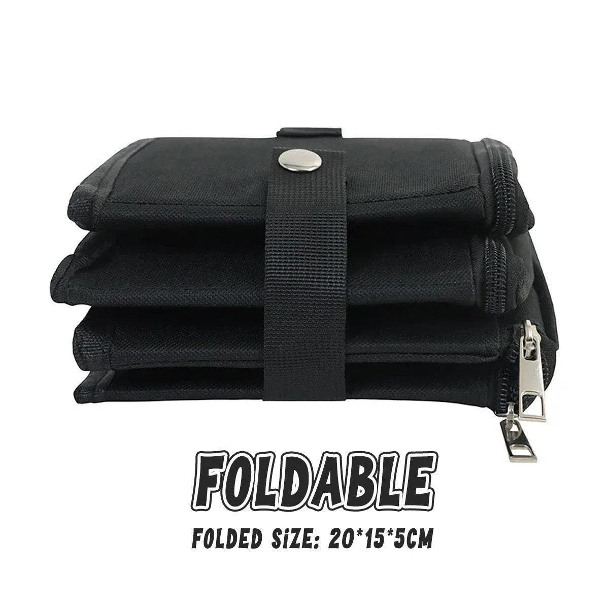 Foldable Black Travel Cat Litter Tray with Lid - 40 × 30 × 15 cm