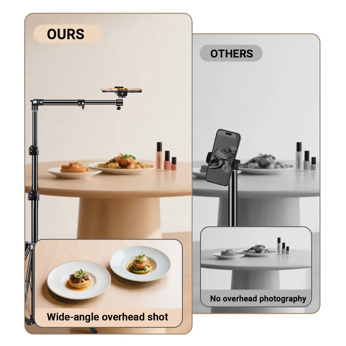 2.2m Adjustable Overhead Shooting Stand For Phone Camera DSLR Video Live Use — product image 11
