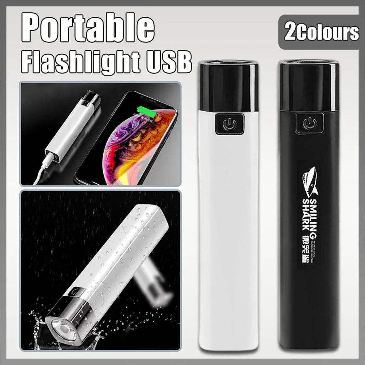 USB-Rechargeable Mini LED Torch – White, 350-Lumen Specification — product image 3 of 15