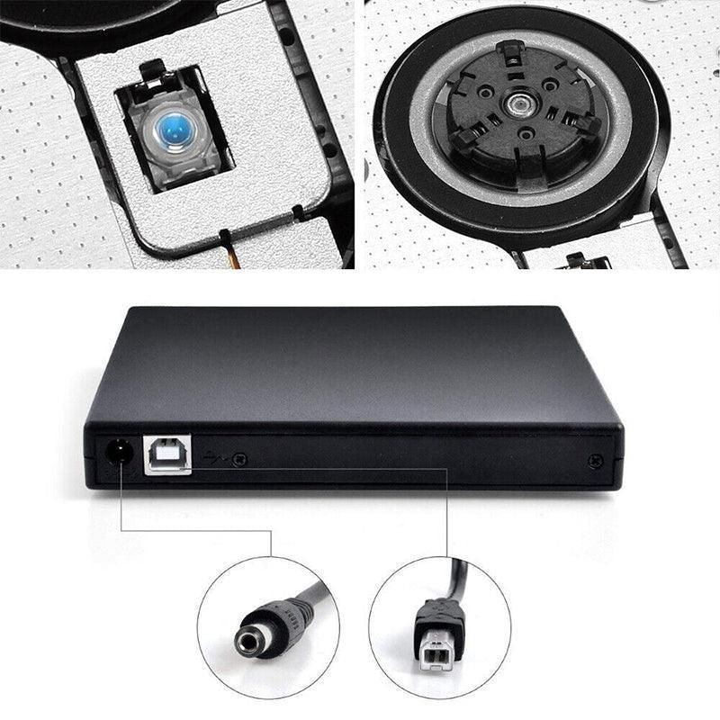 Usb External Cd Rw Dvd Rom Writer Burner Player Drive Pc Laptop For Mac Windows — product image 5