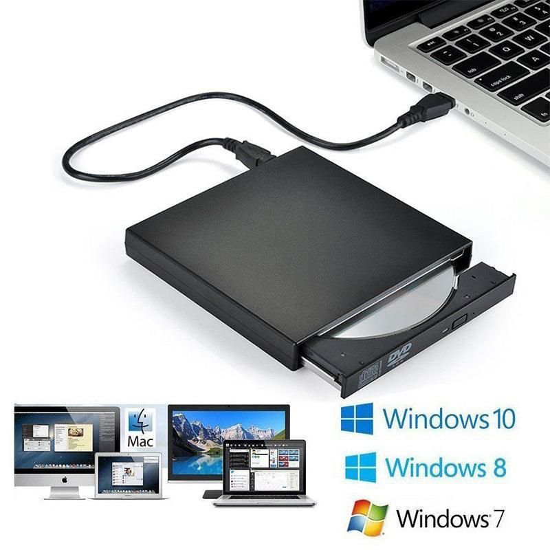 Usb External Cd Rw Dvd Rom Writer Burner Player Drive Pc Laptop For Mac Windows — product image 12