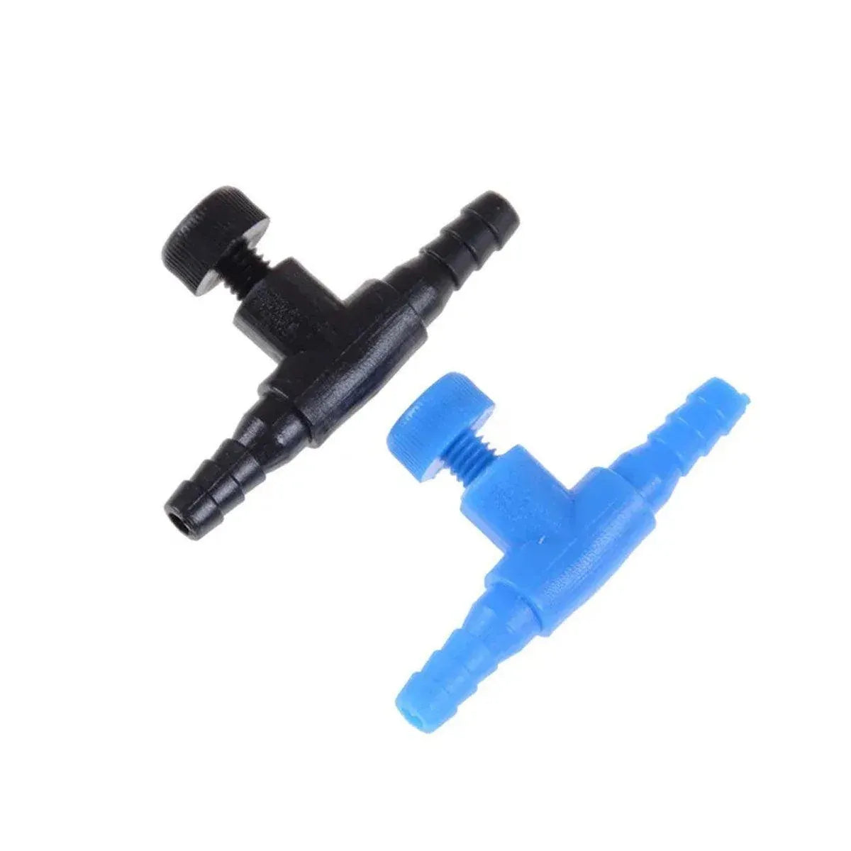 Aquarium Airline Airflow Control Valves - Blue, 10 Pack