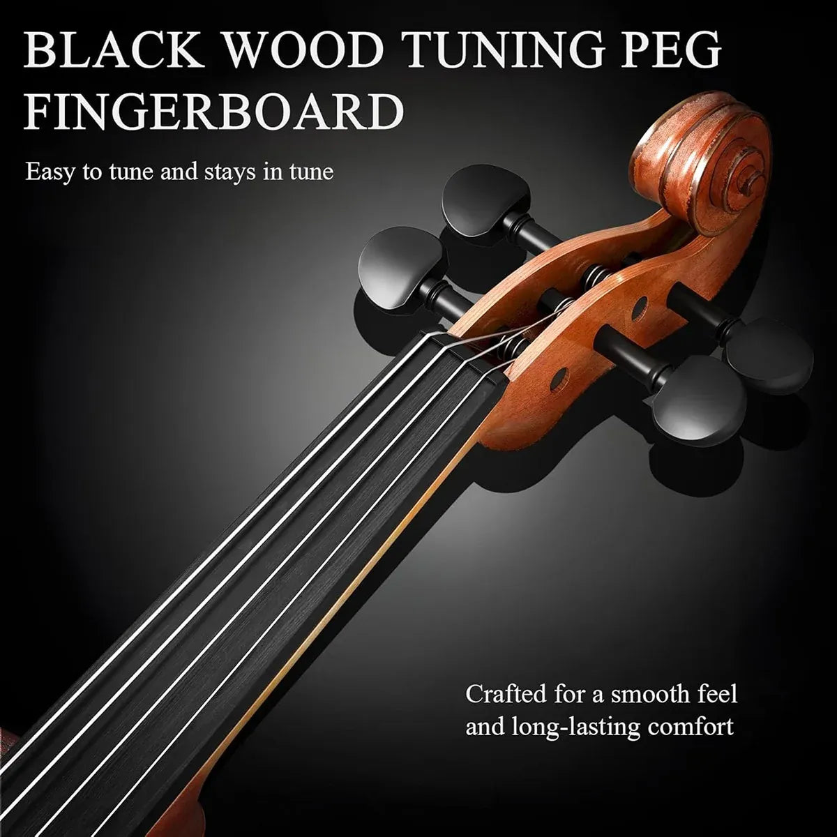 Beginner Violin 4/4 Set Durable Linden Wood for Kids Adults Learning — product image 4