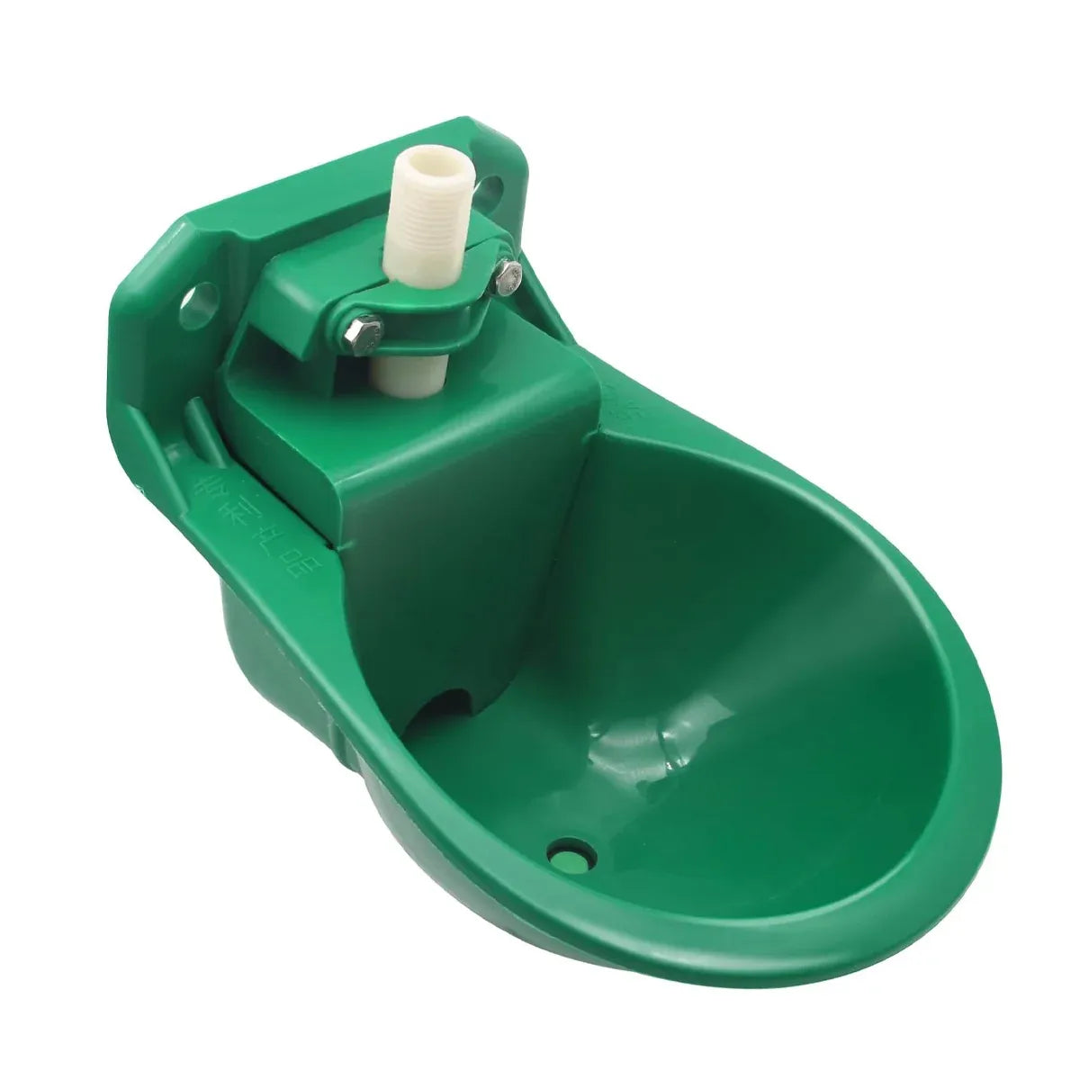 Automatic Float-Control Livestock Drinking Bowl - Green, 23 cm