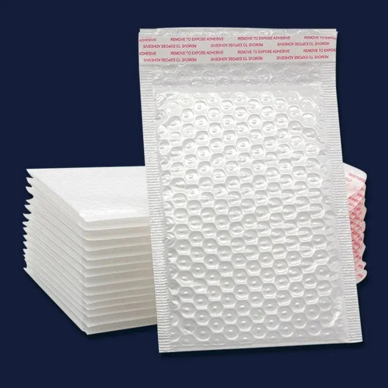 25PCS Poly Bubble Mailers Envelope Padded Bag White Cushioned Satchel 15 Sizes - 25PCS-16*21CM — product photo 5