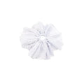 Oversized Polka Dot Lace Hair Bands Hairband Girls Ponytail Tie Elastic Hair - White-L