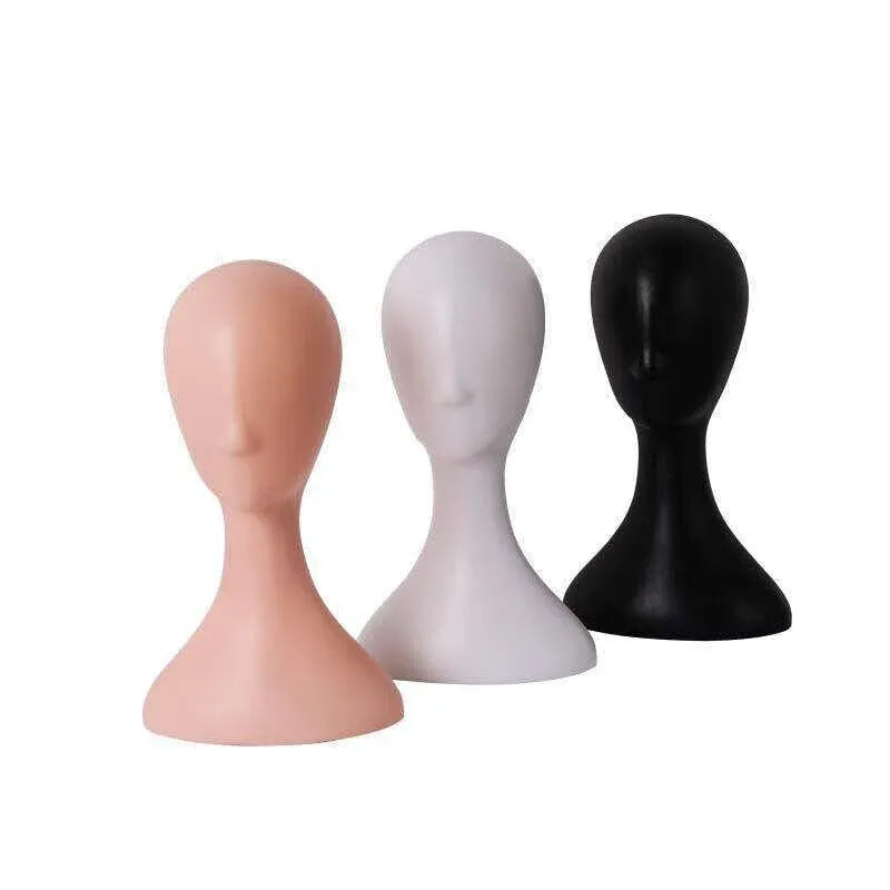 Display Stand Female Mannequin Head for Wig Hat Scarf Hair Model - White — product photo 3