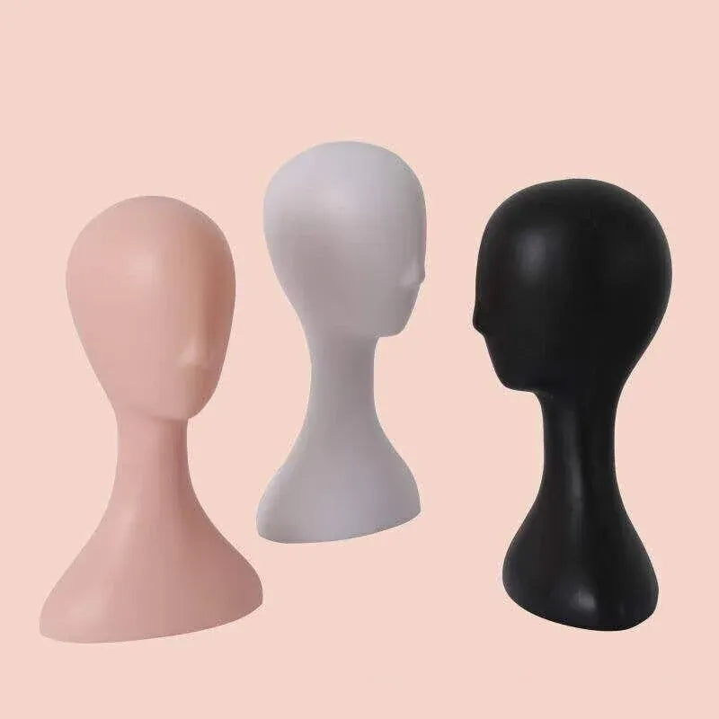 Display Stand Female Mannequin Head for Wig Hat Scarf Hair Model - White — product photo 4