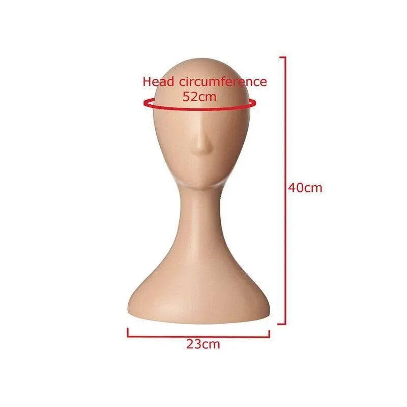 Display Stand Female Mannequin Head for Wig Hat Scarf Hair Model - White — product photo 5