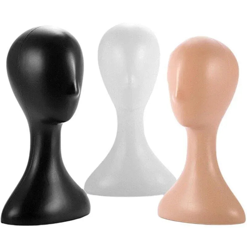Display Stand Female Mannequin Head for Wig Hat Scarf Hair Model - White — product photo 7
